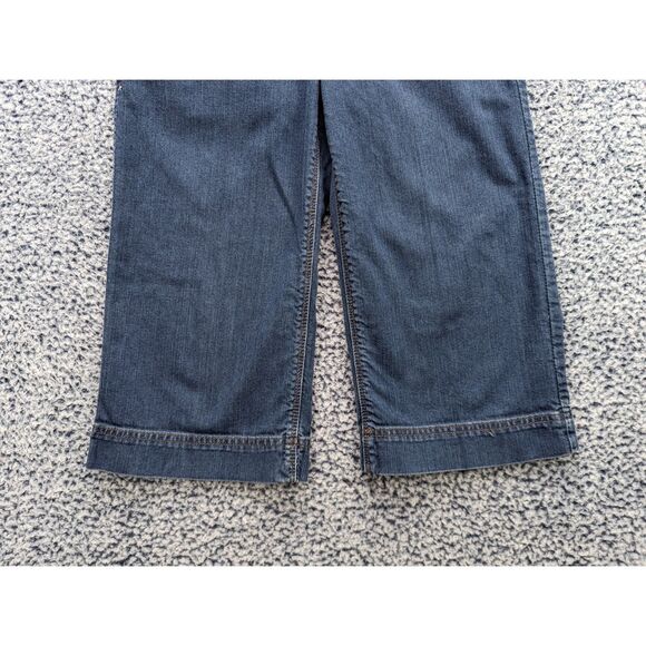 Anthropologie Stephenson Denim Finery Wide Leg Capris Size 28 Boho Y2K Blue - Picture 4 of 12
